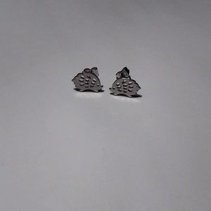Hedgehog earrings stainless steel